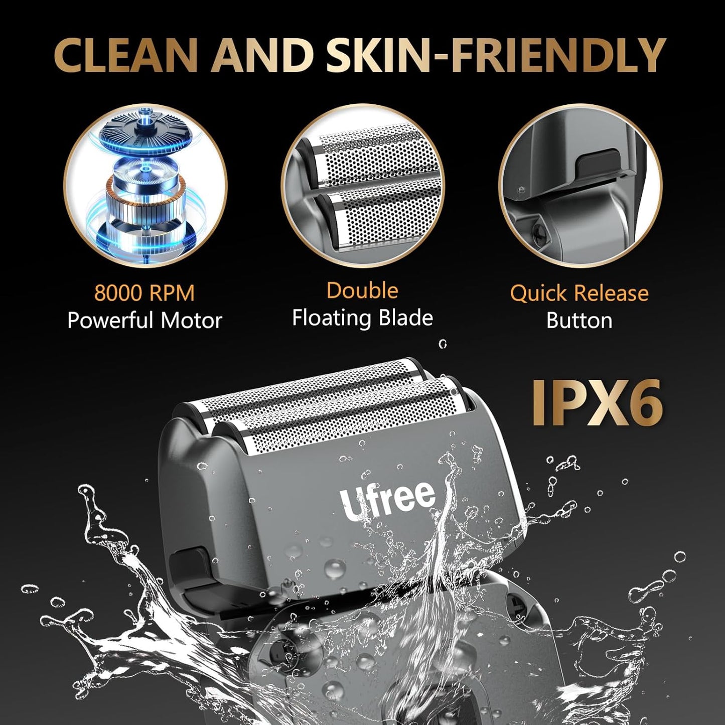 Ufree Hair Clippers & Trimmers Set - Professional Electric Razor & Foil Shaver for Men's Grooming | Ideal for Home & Barber Use