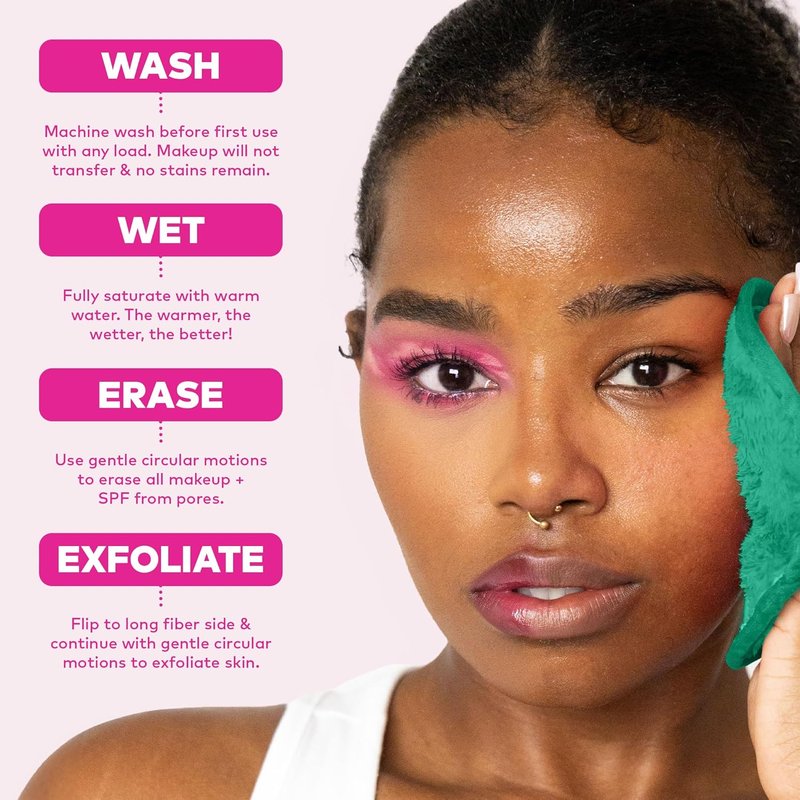 MakeUp Eraser PRO - Effortlessly Remove All Makeup with Water | Green, 1ct - Waterproof Mascara & Eyeliner Friendly