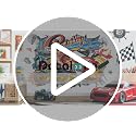 Decalmile Reading Corner Tree Wall Decals for Kids' Rooms