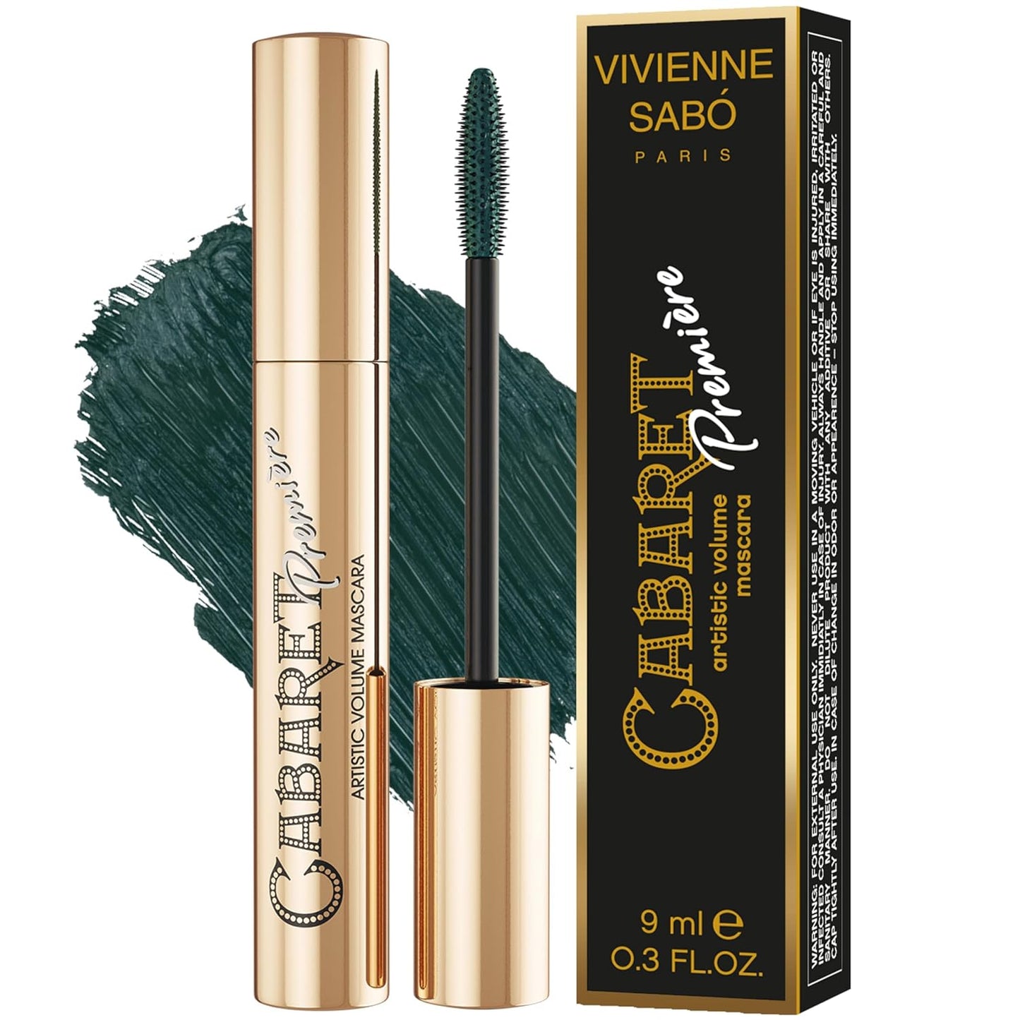 Vivienne Sabó Black Mascara - Volume & Length, Curling, Smudge-Proof | 0.3 Fl Oz, Cruelty-Free