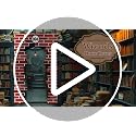 Magical Red Brick Wall Door Cover for Halloween & Parties