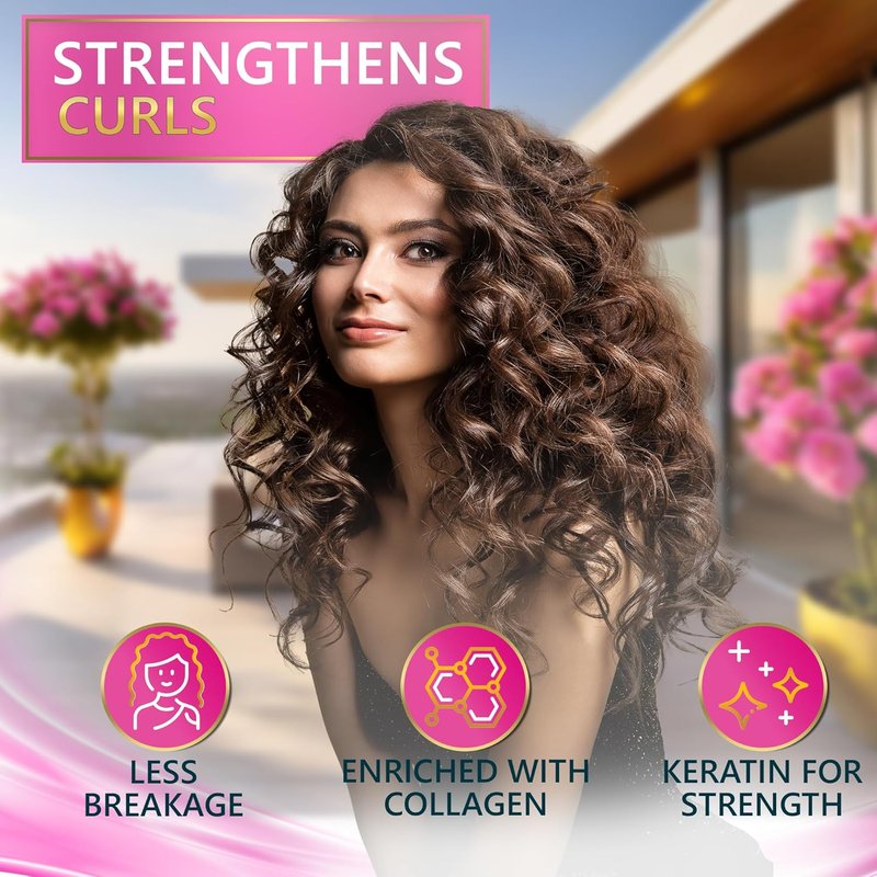 Curly Hair Shampoo & Conditioner Set - Sulfate-Free, Curl Defining | Deep Moisturizing for Wavy & Frizzy Hair