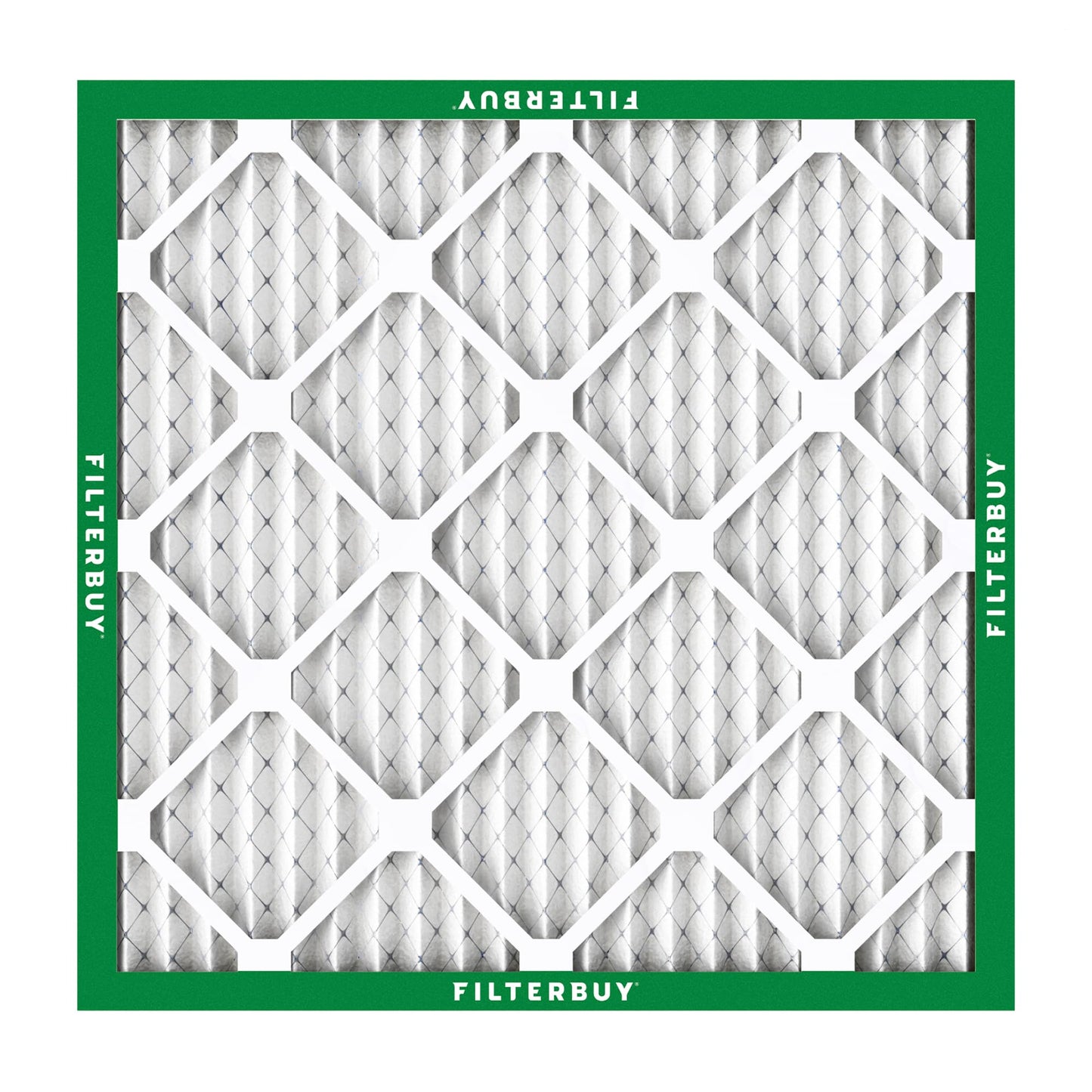 Filterbuy 20x20x1 Air Filter MERV 8 Essential Dust & Allergy Defense (4-Pack), Electrostatic Pleated HVAC AC Furnace Filters Replacement, Made in USA (Actual Size: 19.50 x 19.50 x 0.75)