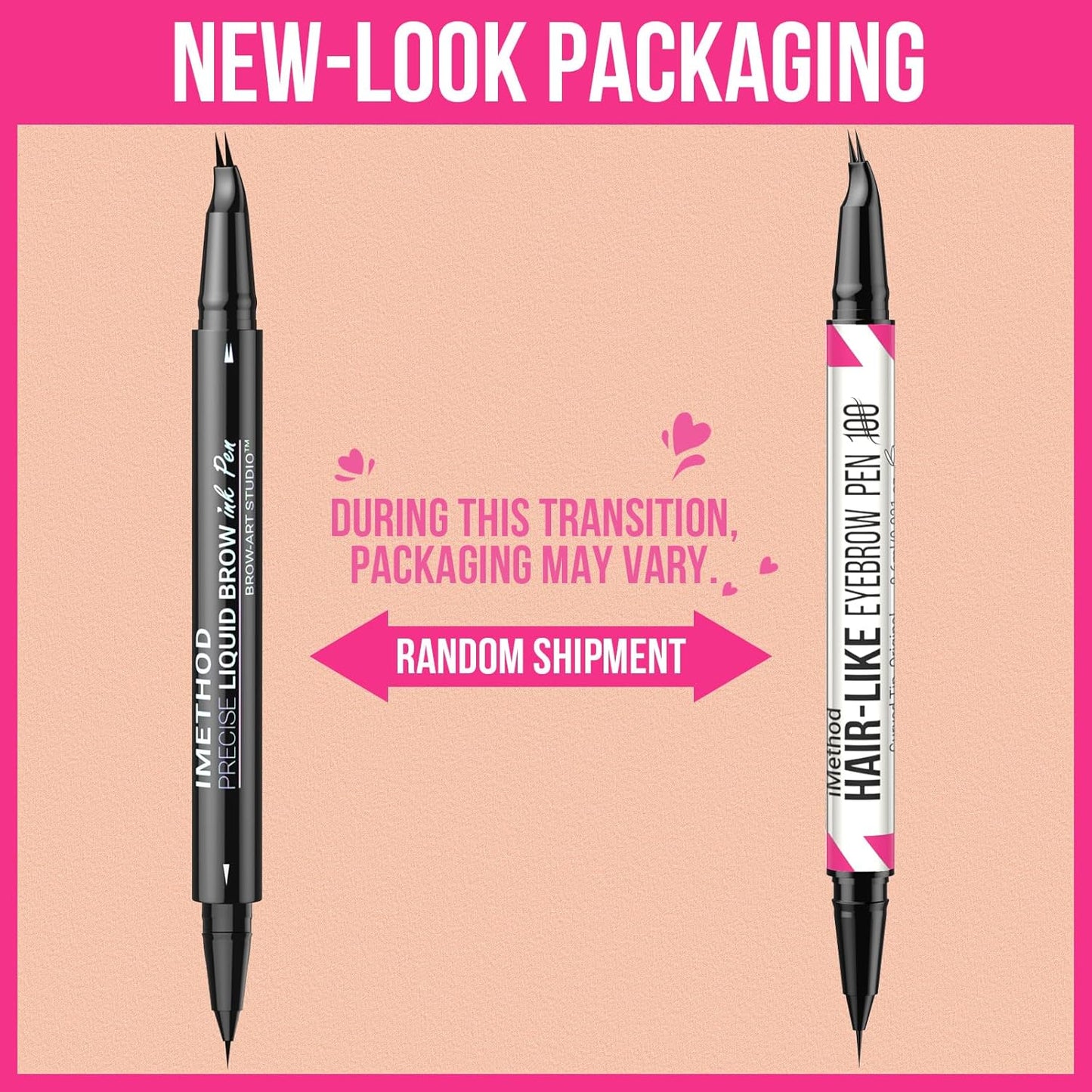 iMethod Curved Eyebrow Pen - Dual-Ended Microblading Pencil for Natural Hair-Like Brows | Dark Brown, All-Day Wear