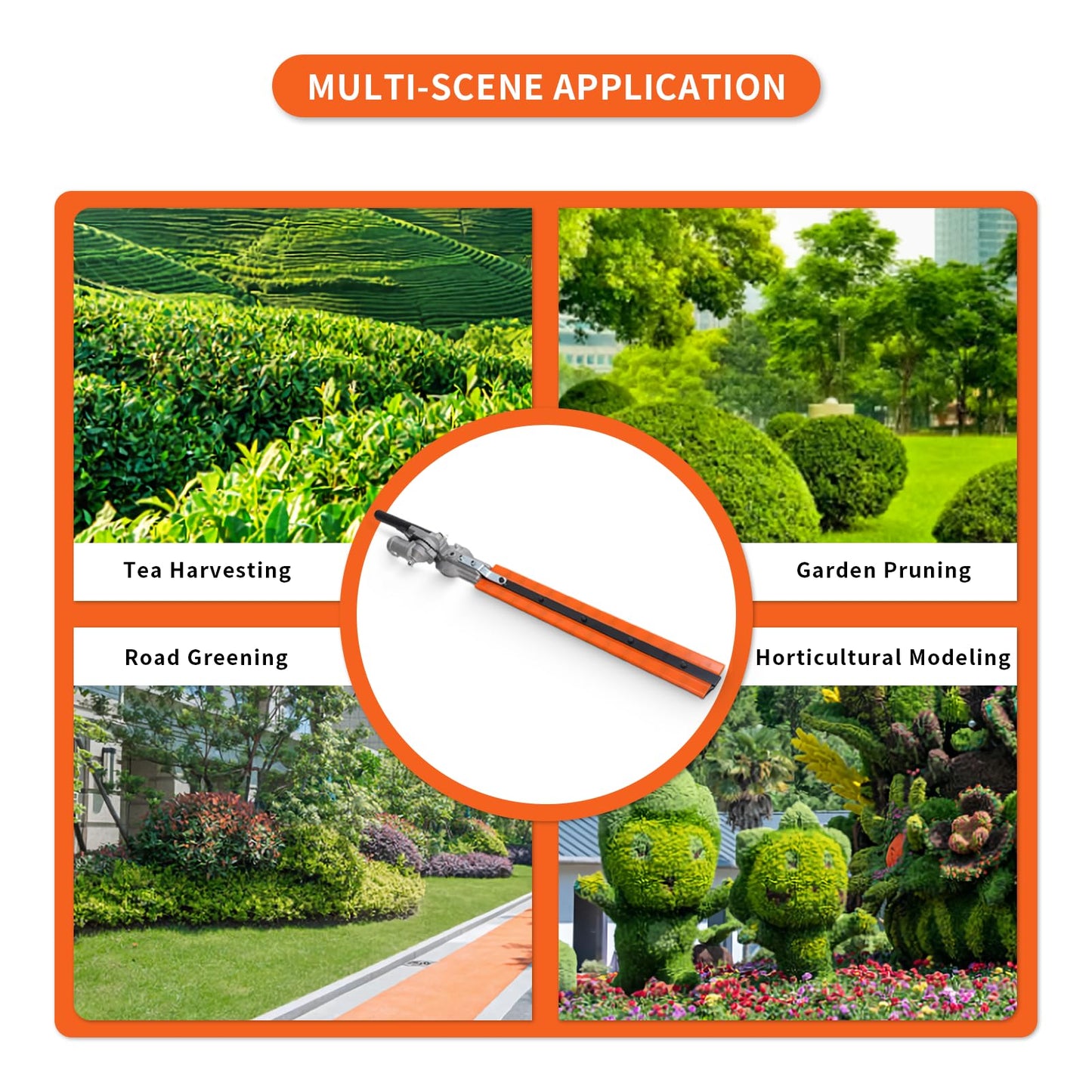 Hedge Trimmer Head, Double Blade Backpack Hedge Trimmer Head, 26mm Hedge Trimmer Blade Attachment Replacement Parts, 65 Manganese Steel Aluminum Alloy Hedge for Brush Cutters