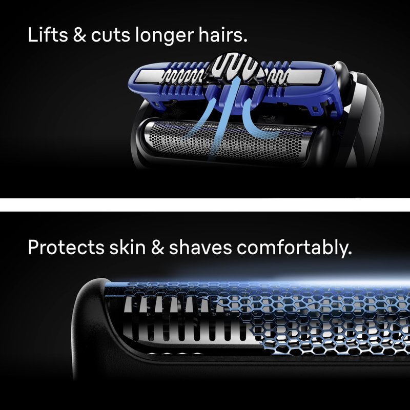 Braun Electric Razor for Men Series 7, Electric Shaver, Extra Head, Precision Trimmer, 4-in-1 Clean & Charge Center, Case, S7 7187ps