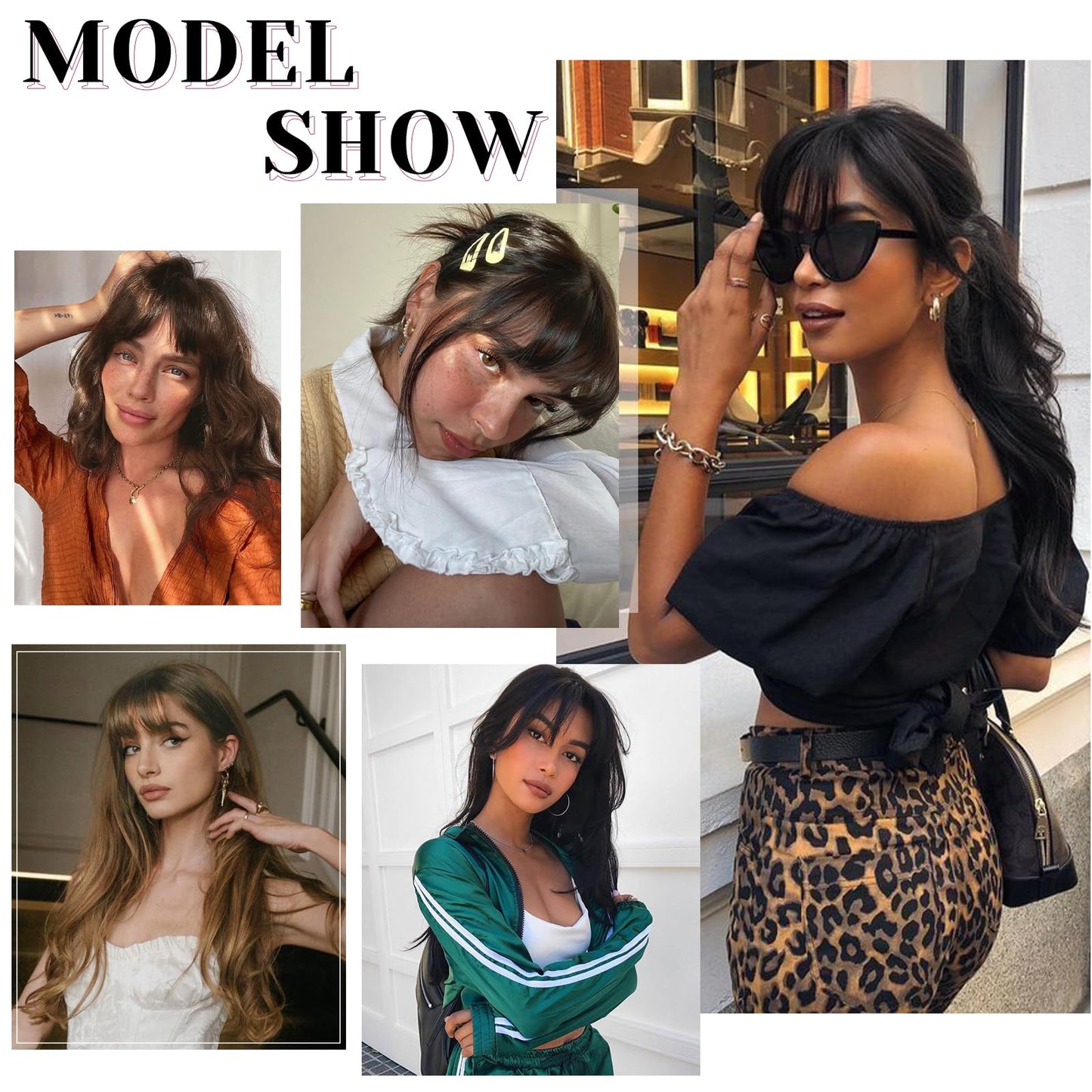 VERNA Bangs Hair Clip 360°3D Cover Hair Toppers for Women Real Human Hair,100% Real Human Hair Clip in Bangs,Hair pieces Clip on Bangs for Daily Wear