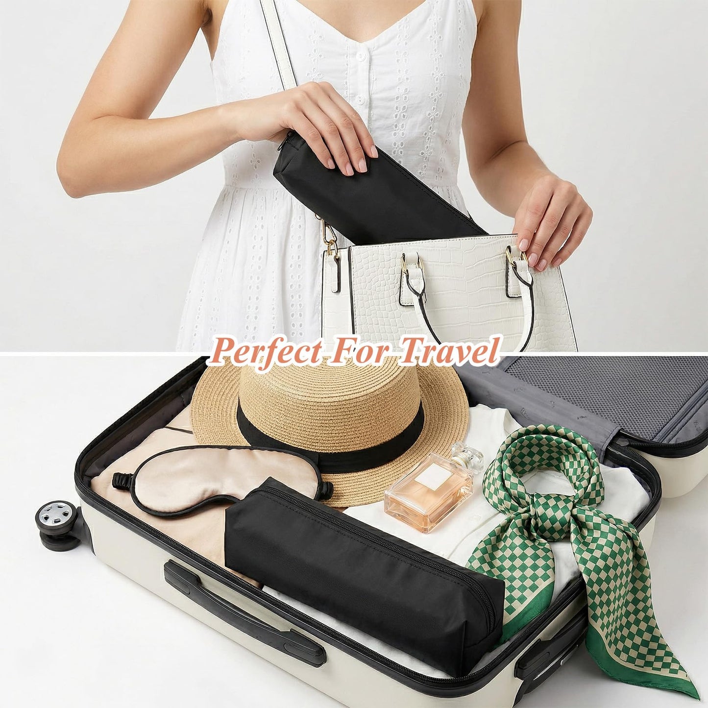 WJIAAA Professional Hot Hair Tools Organizer Bag for Curling Flat Irons