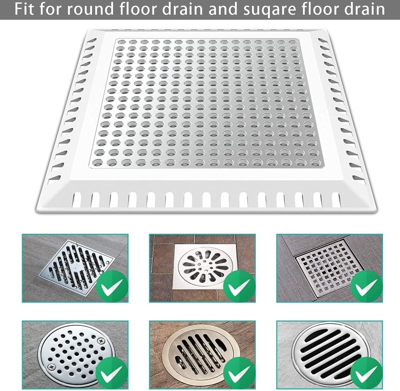 Aojuxix Hair Catcher/Drain Strainer/Shower Drain Cover for Bathroom Floor Drain, Stainless Steel and Silicone (Patented Product)