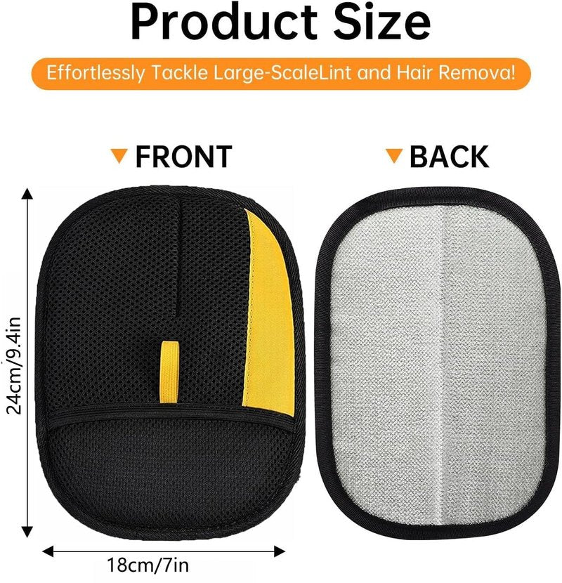 Aoawncav Pet Hair Removal Glove, Newly Upgraded Electrostatic Gloves Pet Hair for Dogs & Cats, Washable and Reusable Hair Remover Tool for Carpet, Curtain, Clothing, Couch, Car Seat - 1 Pcs