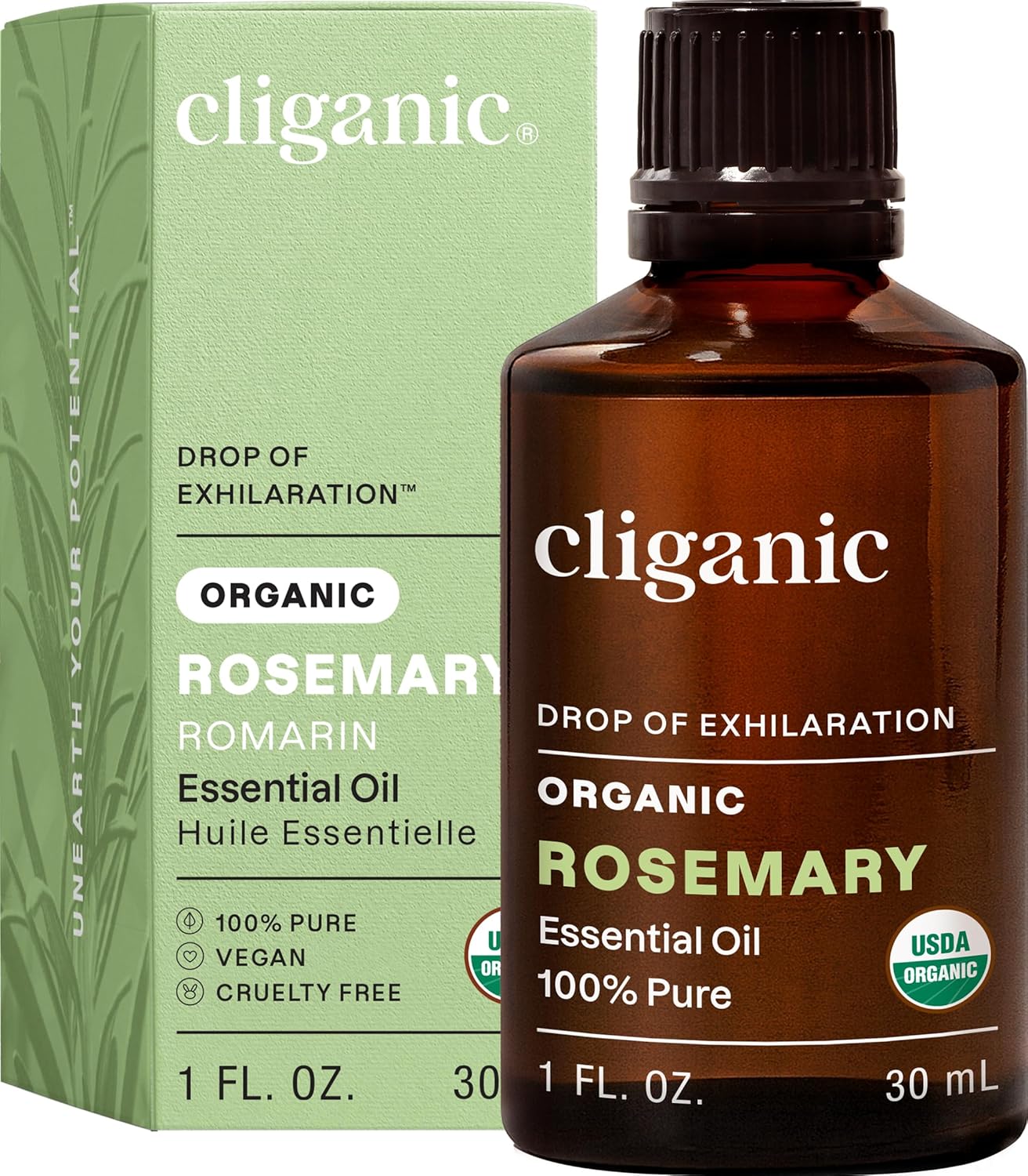 Cliganic Organic Lavender Essential Oil - 100% Pure Aromatherapy Oil | Non-GMO, 15ml