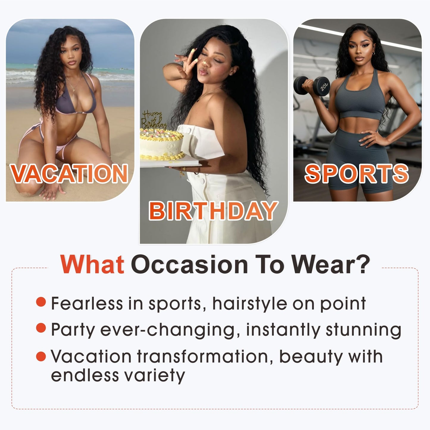 Deep Wave Bundles with Closure (20" 22" 24"+18") Deep Curly 3 Bundles and 5x5 HD Lace Closure 12A Wet and Wavy Brazilian Unprocessed Human Hair Extensions Double Weft Quick Weave Bundle for Women
