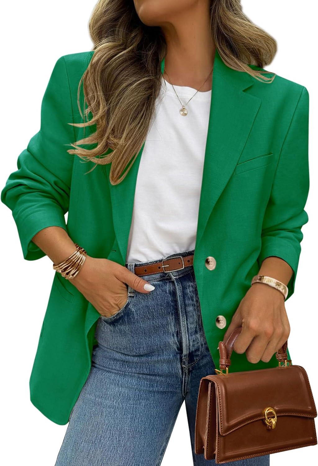 PrettyGarden Blazers for Women - Business Casual Long Sleeve Suit Jacket with Pockets | Stylish Work Blazer