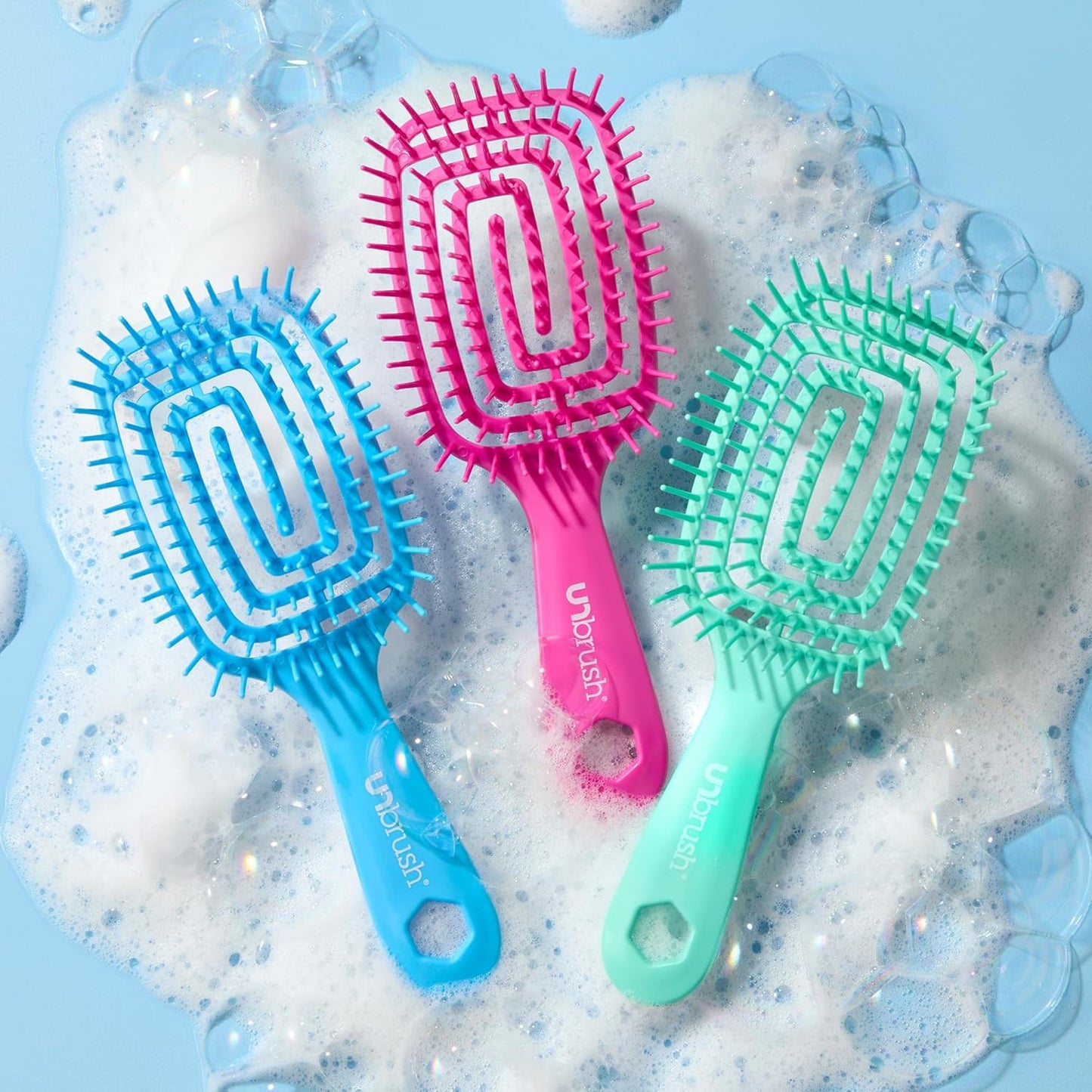 FHI Heat Detangling Brush - Ultra-Flexible Pain-Free Hair Brush with DuoFlex Anti-Static Bristles | Ideal for Tangles & Scalp Massage