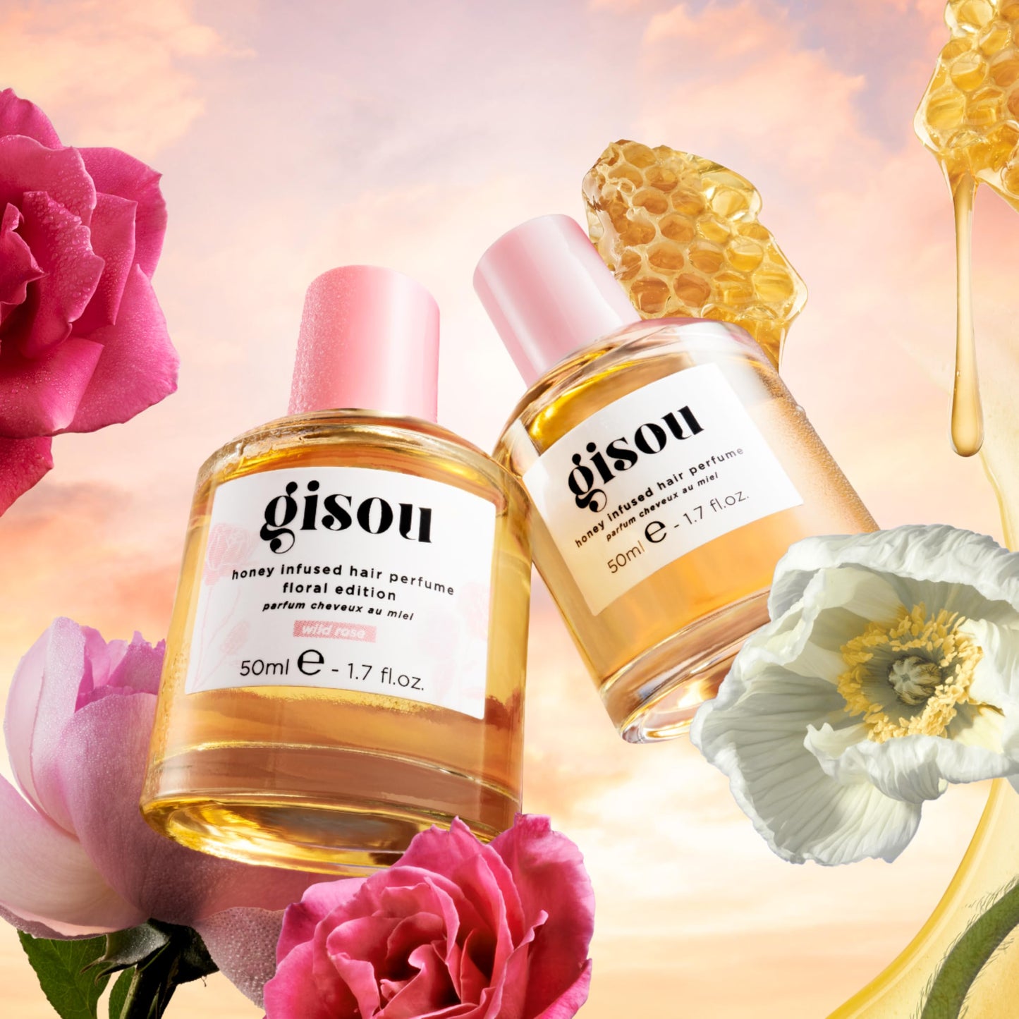 Gisou Honey Infused Hair Perfume (1.7. fl.oz) - Wildflower Honey