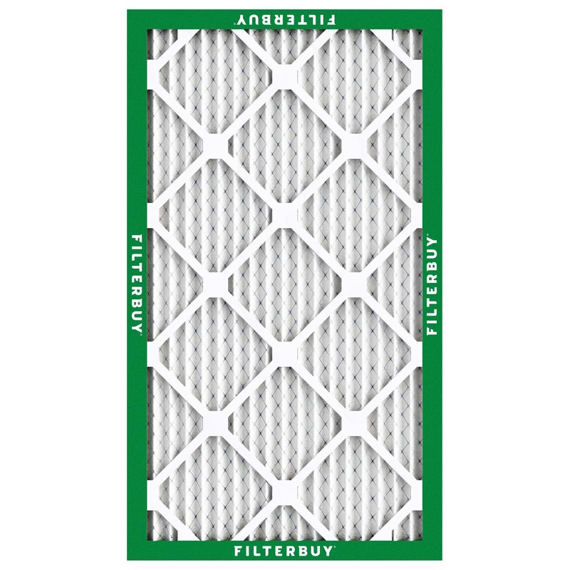 Filterbuy 16x25x1 Air Filter MERV 8 Essential Dust & Allergy Defense (4-Pack), Electrostatic Pleated HVAC AC Furnace Filters Replacement, Made in USA (Actual Size: 15.50 x 24.50 x 0.75)