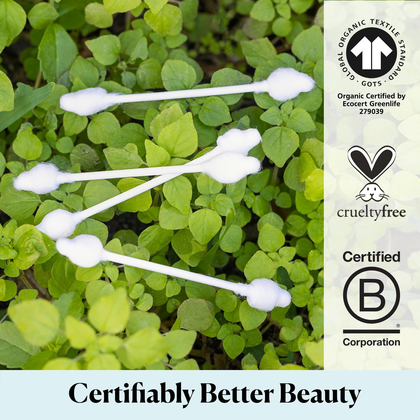 Sky Organics - Organic Baby Cotton Swabs, 60 ct. - Ultra Soft Baby Safe Tips - Strong & Durable - Hypoallergenic - Chlorine Free - Natural, Vegan & Cruelty Free - Skin Care & Baby Care