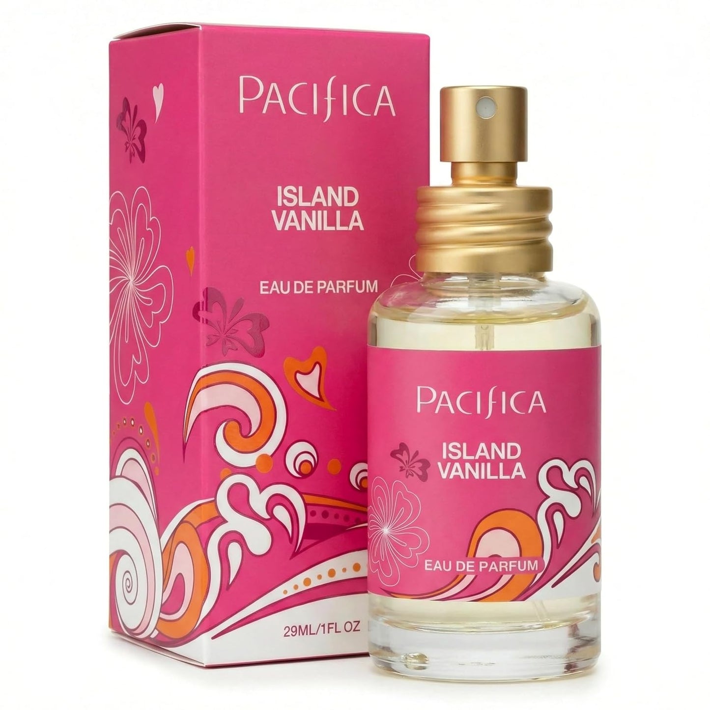 Pacifica Island Vanilla Perfume - Long-Lasting Clean Vanilla Fragrance for Women | Vegan & Cruelty-Free, 1 oz Spray