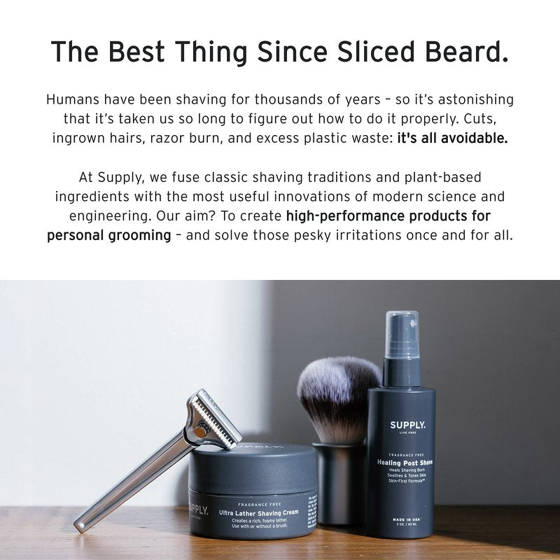 SUPPLY Healing Post Shave Spray for Men – Alcohol-Free Aftershave to Soothe Irritation, Hydrate Skin & Reduce Razor Burn – Sensitive Skin Friendly – White Birch & Sage, 2 oz