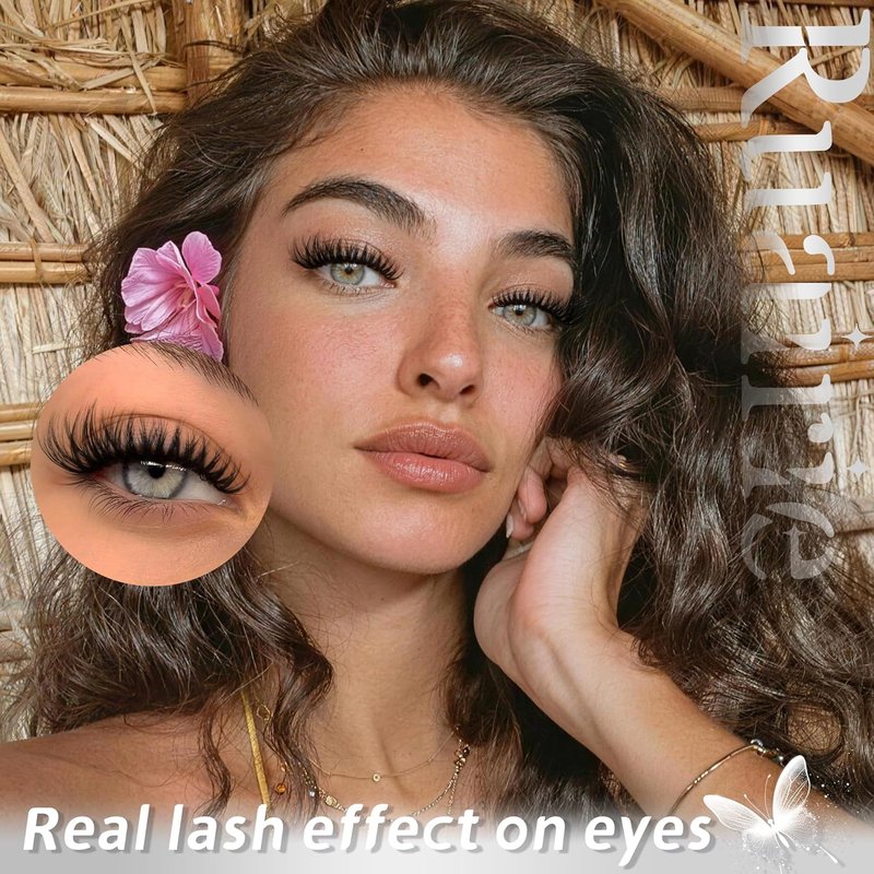 Fluffy Lash Clusters - Wispy Faux Mink Eyelash Extensions | 8-16mm D-Curly Volume Lashes