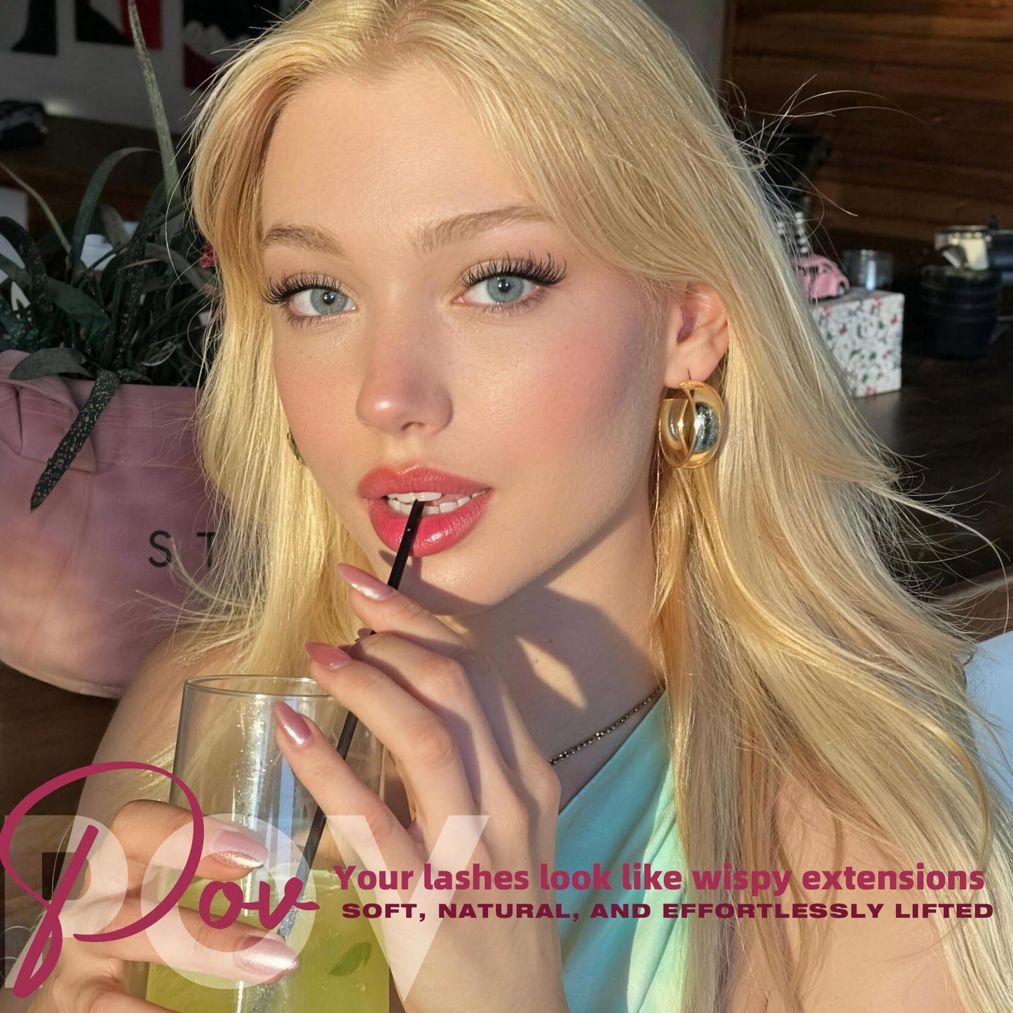 Geeneiya Wispy Lash Clusters Natural Eyelash Clusters 10-16mm Spider Lashes Clusters C Curl Cluster Eyelash Extensions Flaunt Individual Lashes DIY Lash Extension at Home for Natural Look