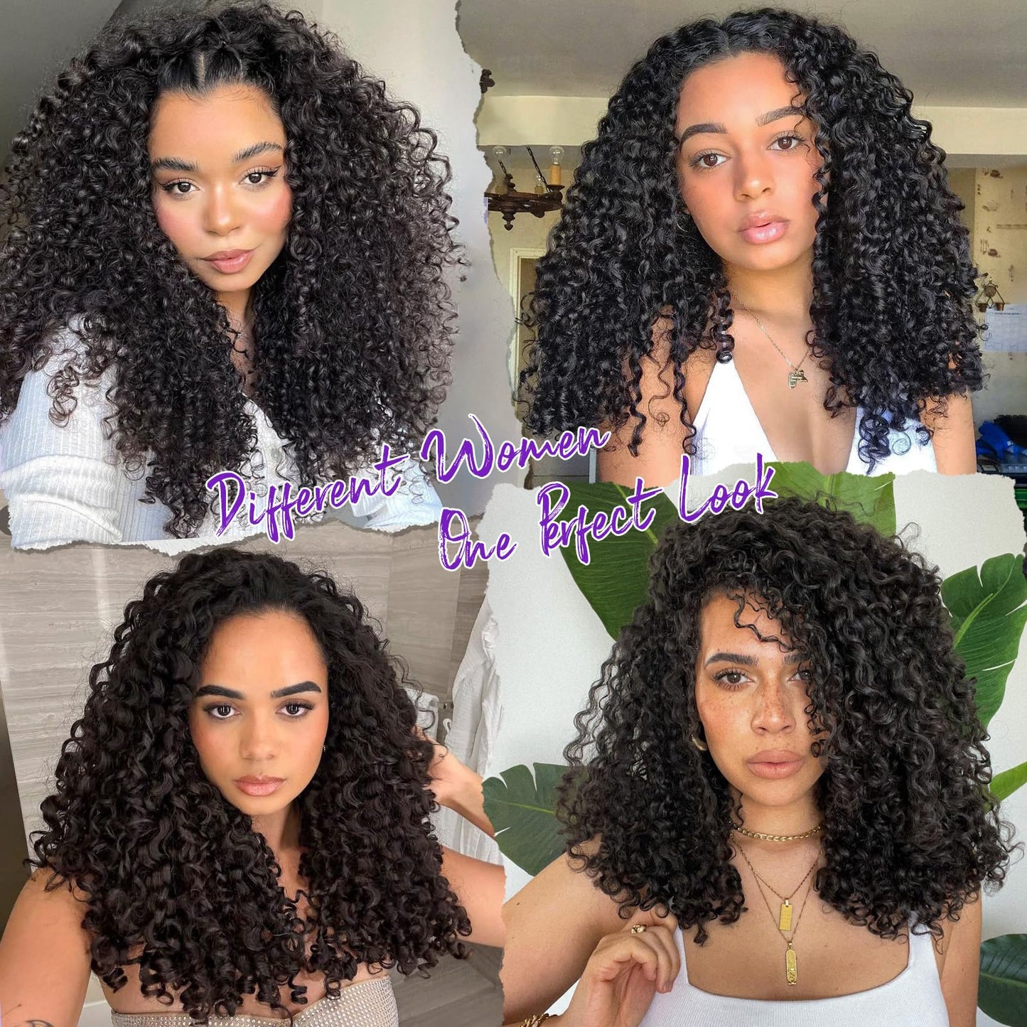 Feather Crochet Human Hair Burmese Curly Crochet Hair for Black Women Knotless Pre-Separated Lightweight Miracle Knots Crochet Human Hair 100% Real Human Hair Bundles Soft Reusable 16inch 120g