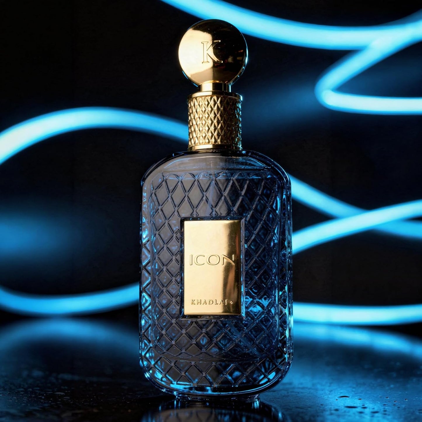 Khadlaj Icon Eau de Parfum Spray for Men - Long-Lasting Citrus & Woody Fragrance | 3.4 Ounce (100 ml)