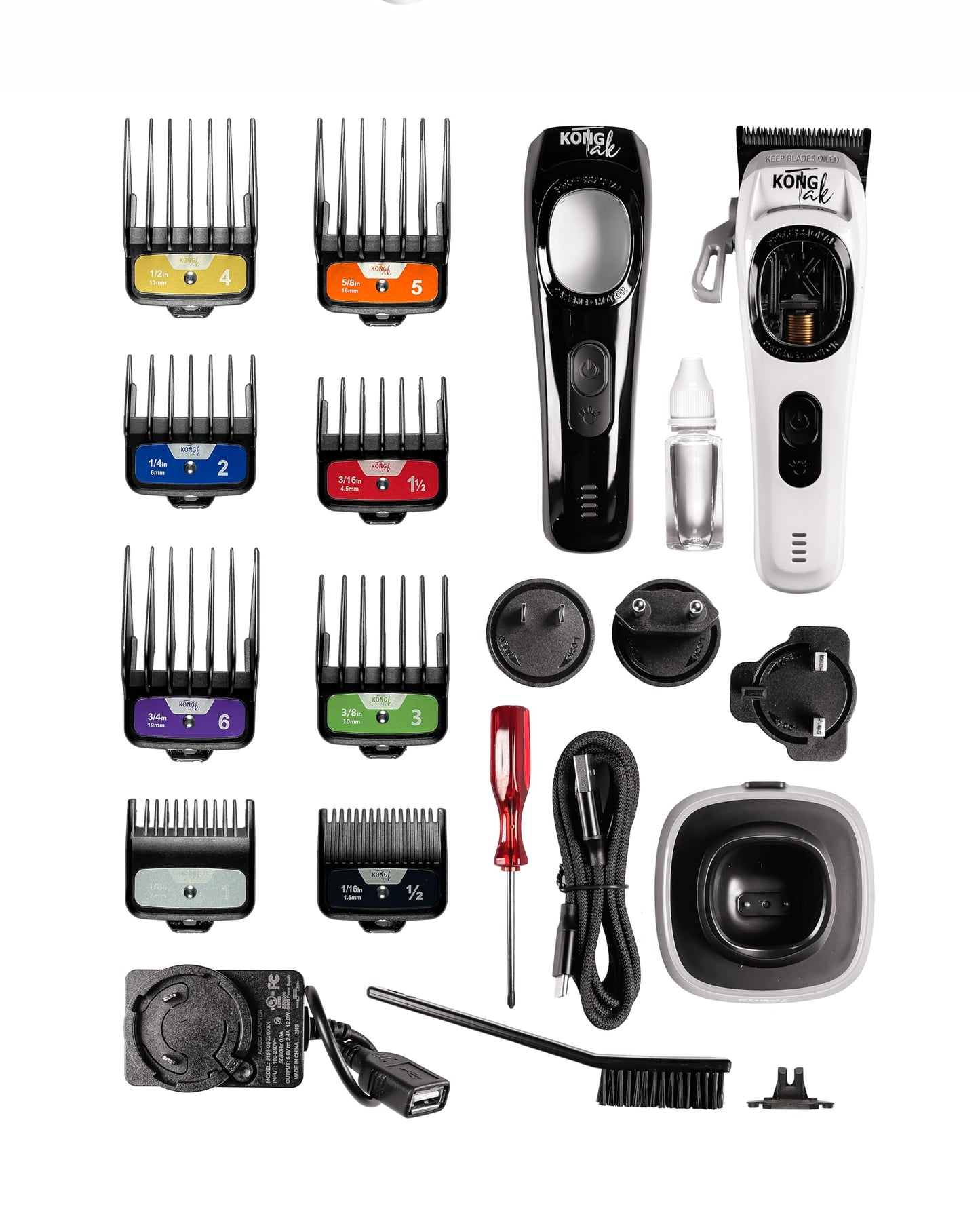KONG TAK G44 Professional Hair Clipper with Digital Vector Motor UP to 12,000 SPM and DLC Blade