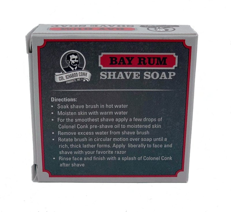 4 Set - Col. Conk Bay Rum Glycerine Shave Soap