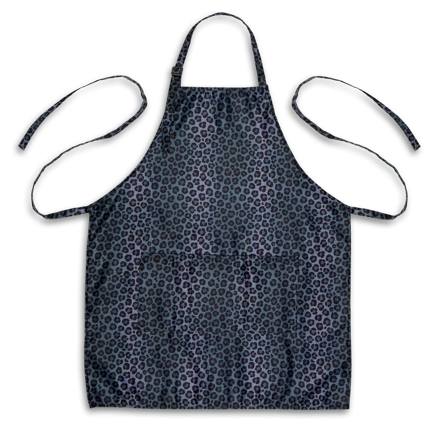 Plum Hill Animal Print Cosmetology Apron for Hair Stylist, Nail Tech, Esthetician, Hairdresser Apron with Pockets