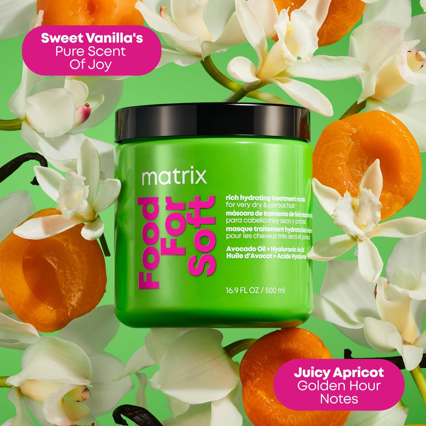 MATRIX Food For Soft Rich Hydrating Hair Mask - Deep Conditioner For Dry & Brittle Hair, Adds Shine & Softness, With Avocado Oil & Hyaluronic Acid, Replenishes Moisture