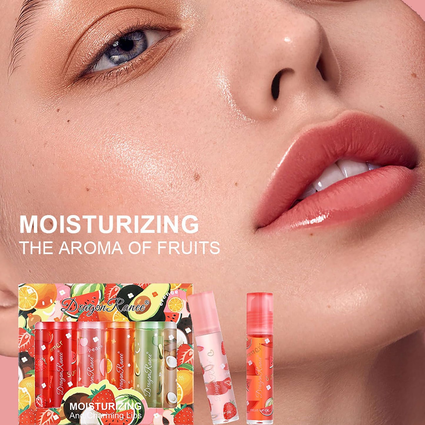Lissymuse Nourishing Lip Oil Gloss Set, 6pcs Non-Sticky Moisturizing Smooth Glossy Finish Lip Glow Oil, Tinted Plumping Butter Lipgloss Long Lasting Lips Balm - Lips Care Stuff for Women Girls Teens