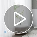 CUCRAF Navy Blue Sheer Curtains - 45-Inch Long, 2-Panel Set