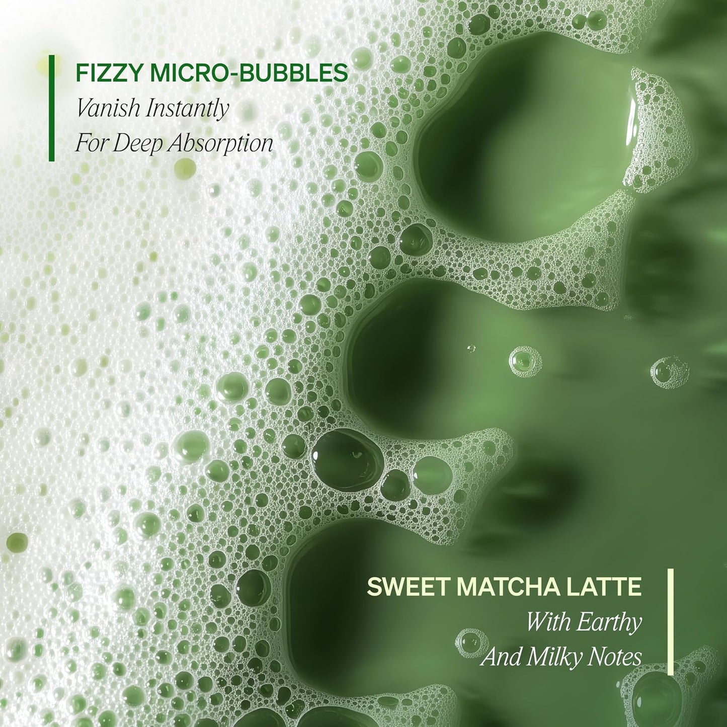Matcha PDRN Bubble Serum - Airy Microfoam Essence for Radiant Skin | Strengthening Matcha & Strawberry Antioxidants