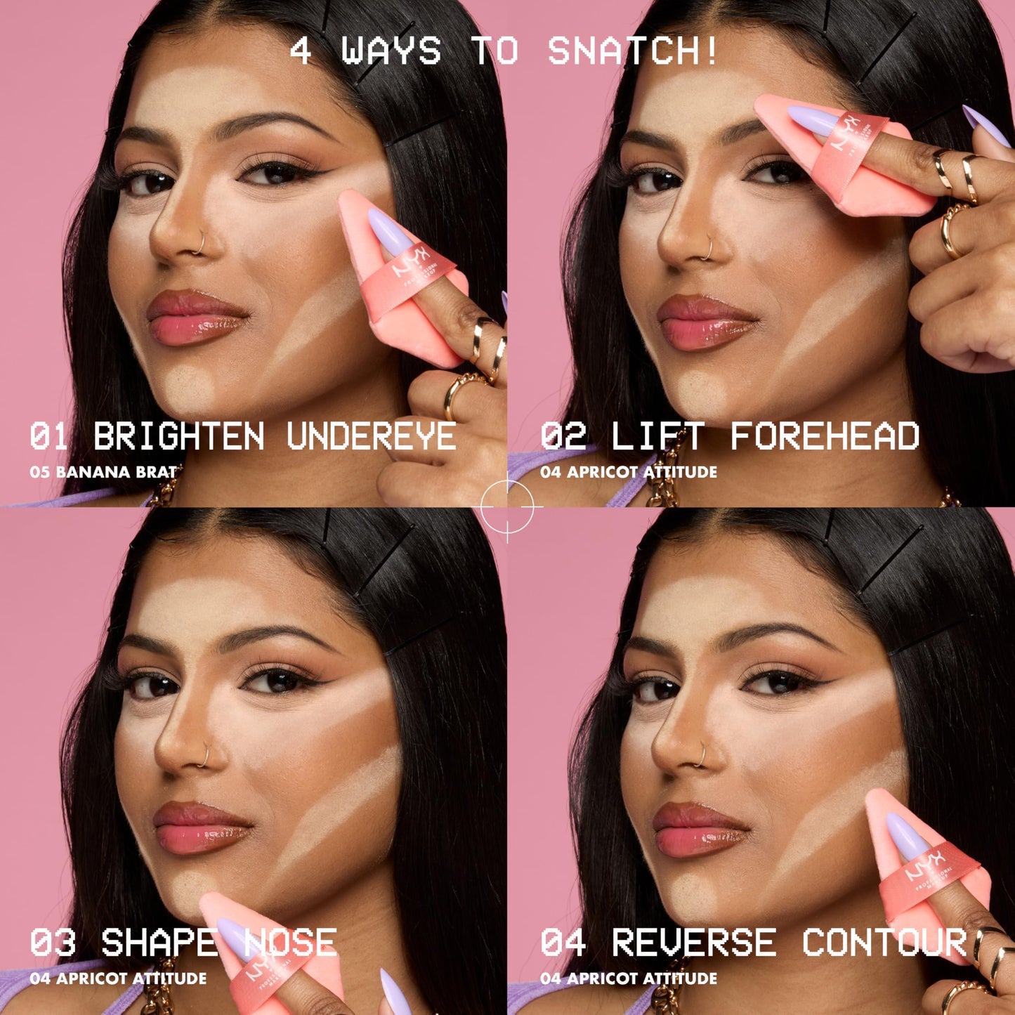 NYX PROFESSIONAL MAKEUP Wonder Snatch Setting Powder, Lifting Loose Powder With Up To 16HR Wear - Cheeky Cherry (Brightening Pink)