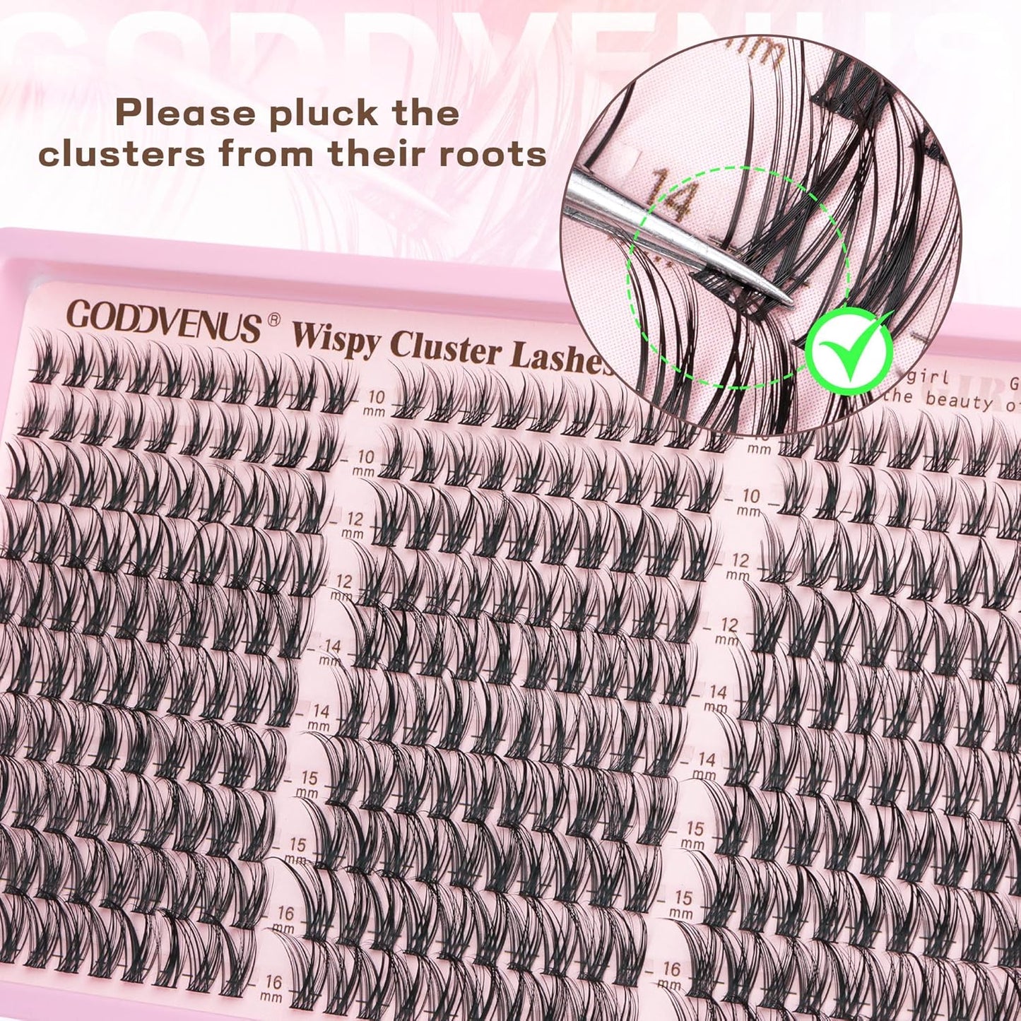 Lash Clusters Kit - Wispy DIY Eyelash Extensions 10-16mm | 300pcs C Curl Natural Look