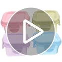 4-Pack Portable Food Storage Containers with Lids - Food-Grade Canisters for Snacks and Meal Prep