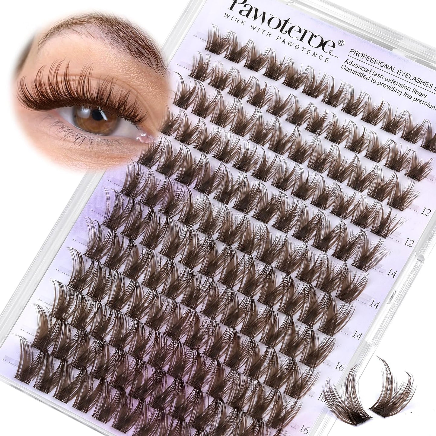 Manga Lash Clusters - 10-18mm Individual Eyelash Extensions | 144pcs Anime False Lashes for DIY Application