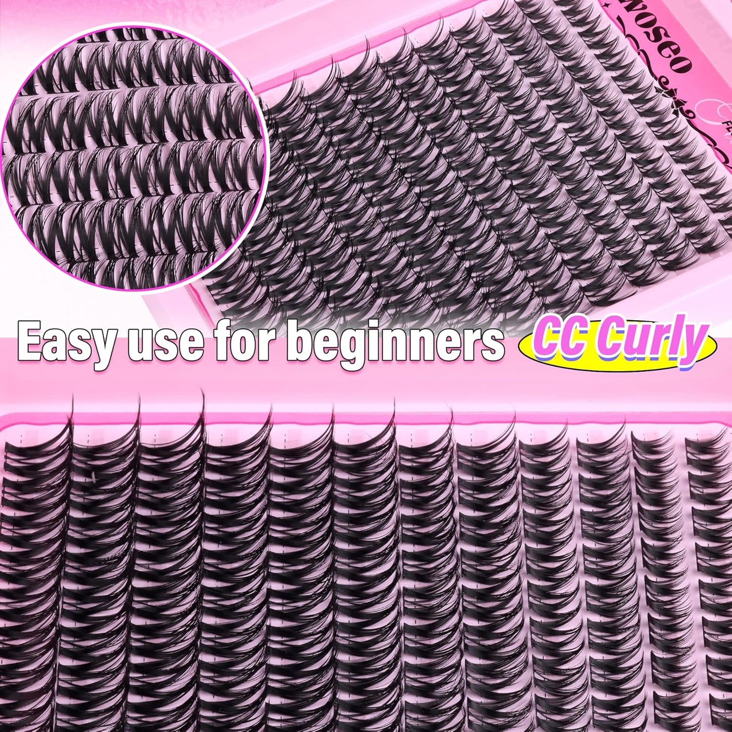 Flora Lash Clusters - Wispy D Curly Eyelash Extensions | Spiky Cat Eye Individual Lashes (8-16MM)