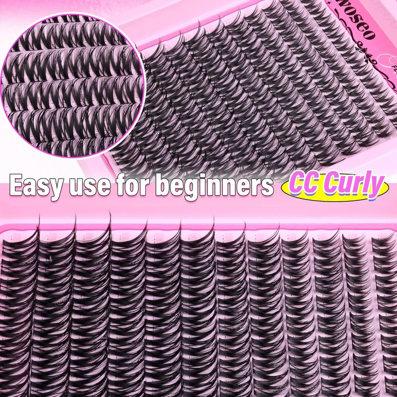 Flora Lash Clusters - Wispy D Curly Eyelash Extensions | Spiky Cat Eye Individual Lashes (8-16MM)