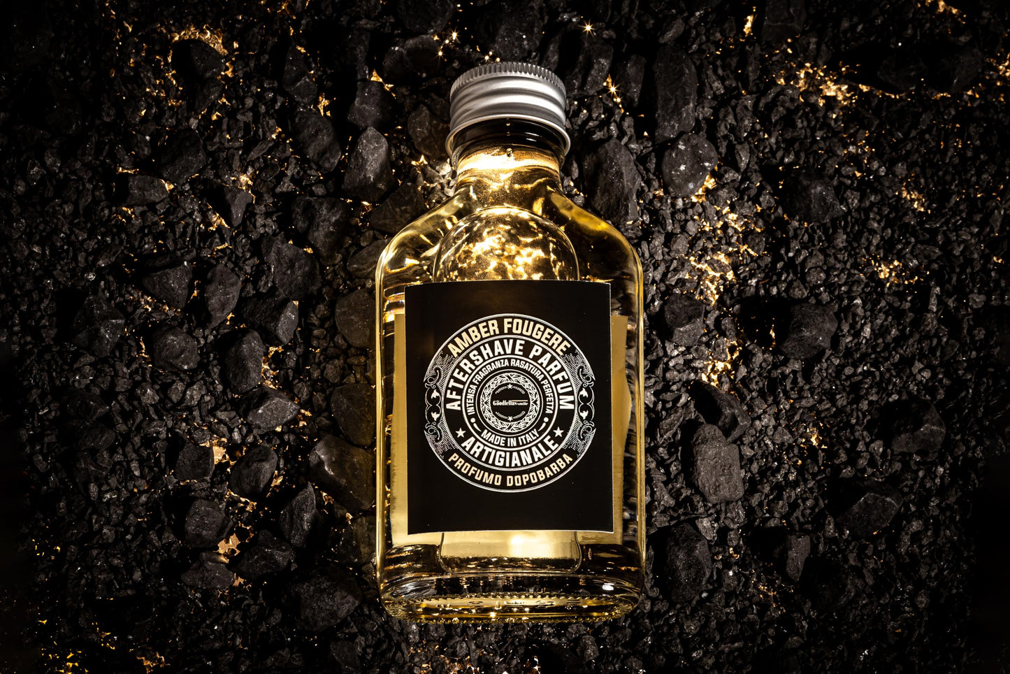 The Goodfellas' smile, AMBER FOUGERE (Lavender & Sandalwood) Aftershave Lotion, Refreshes & Tones, 100ml, Made In Italy