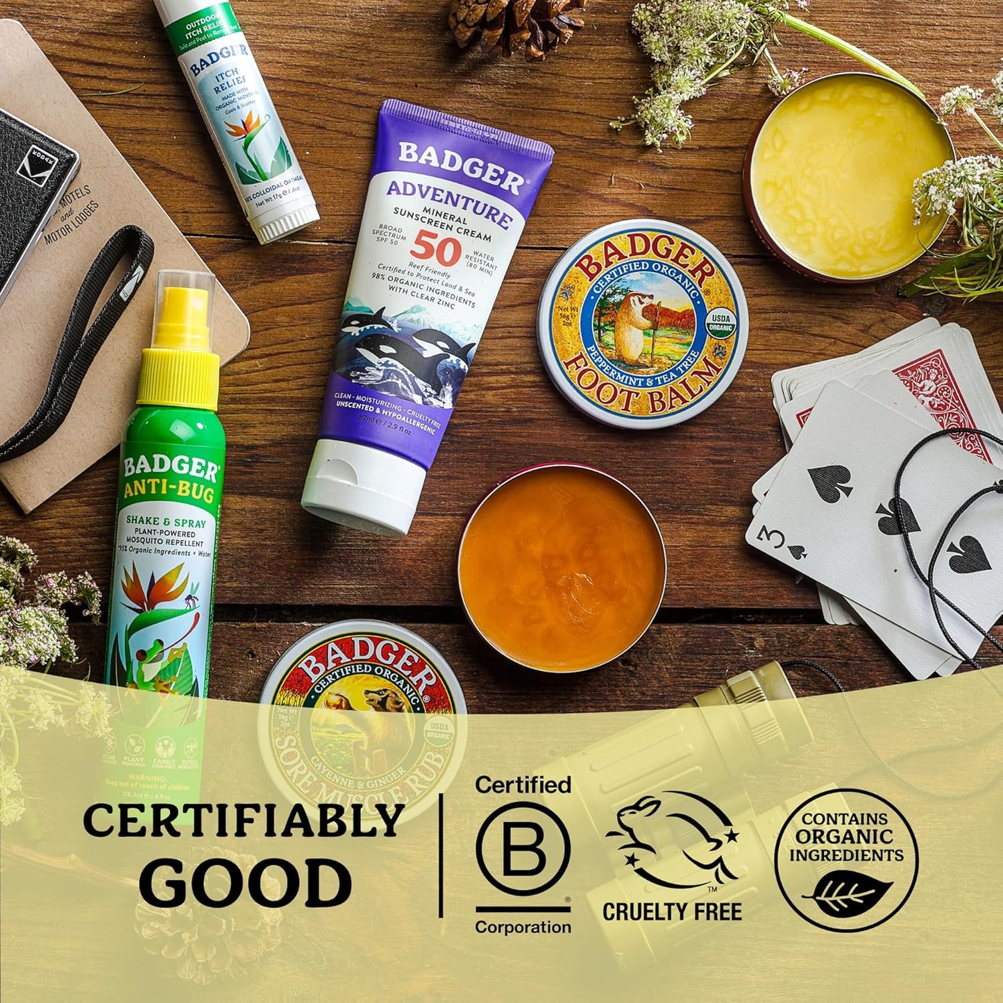Badger Foot Balm - Organic Foot Cream for Dry Cracked Heels & Feet | Fast-Acting All-Natural Treatment, 0.75 oz