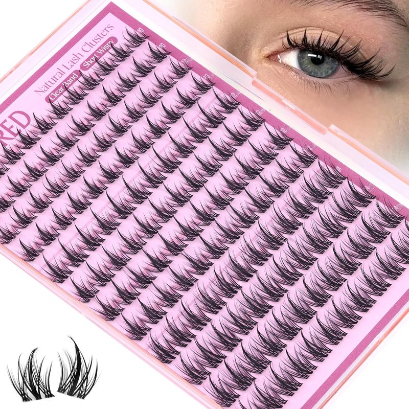 Fairy Lash Clusters - Wispy 10-14mm Eyelash Extensions | Natural Look with Clear Band