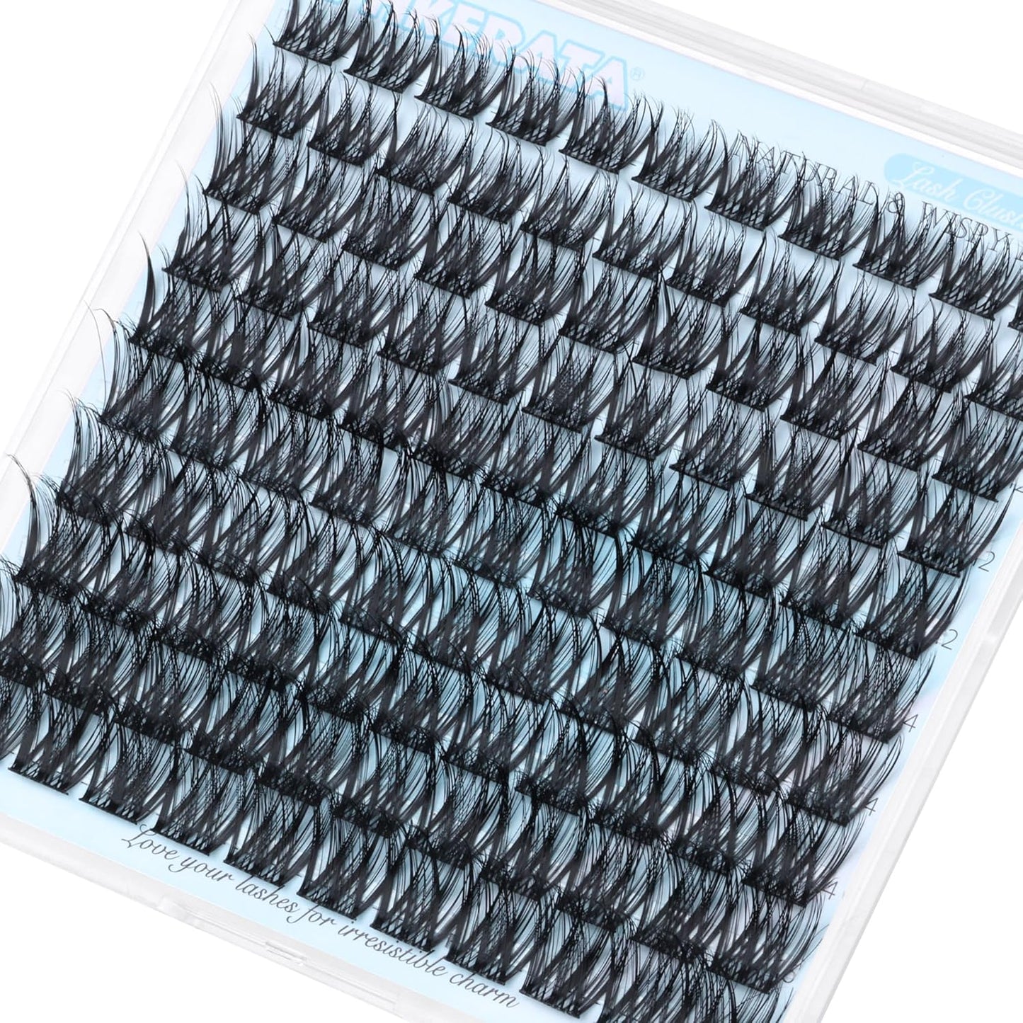 Wispy Lash Clusters - Natural Eyelash Extensions, 110 Pcs C Curvature | 10-16 mm Mix Length, Reusable with Thin Band