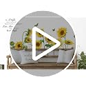 Decalmile Green Pot Plants Wall Decals - Tropical Leaf Stickers