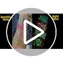 4 PCS Large Content Glow Face Body Glitter Gel, UV Black Light Neon