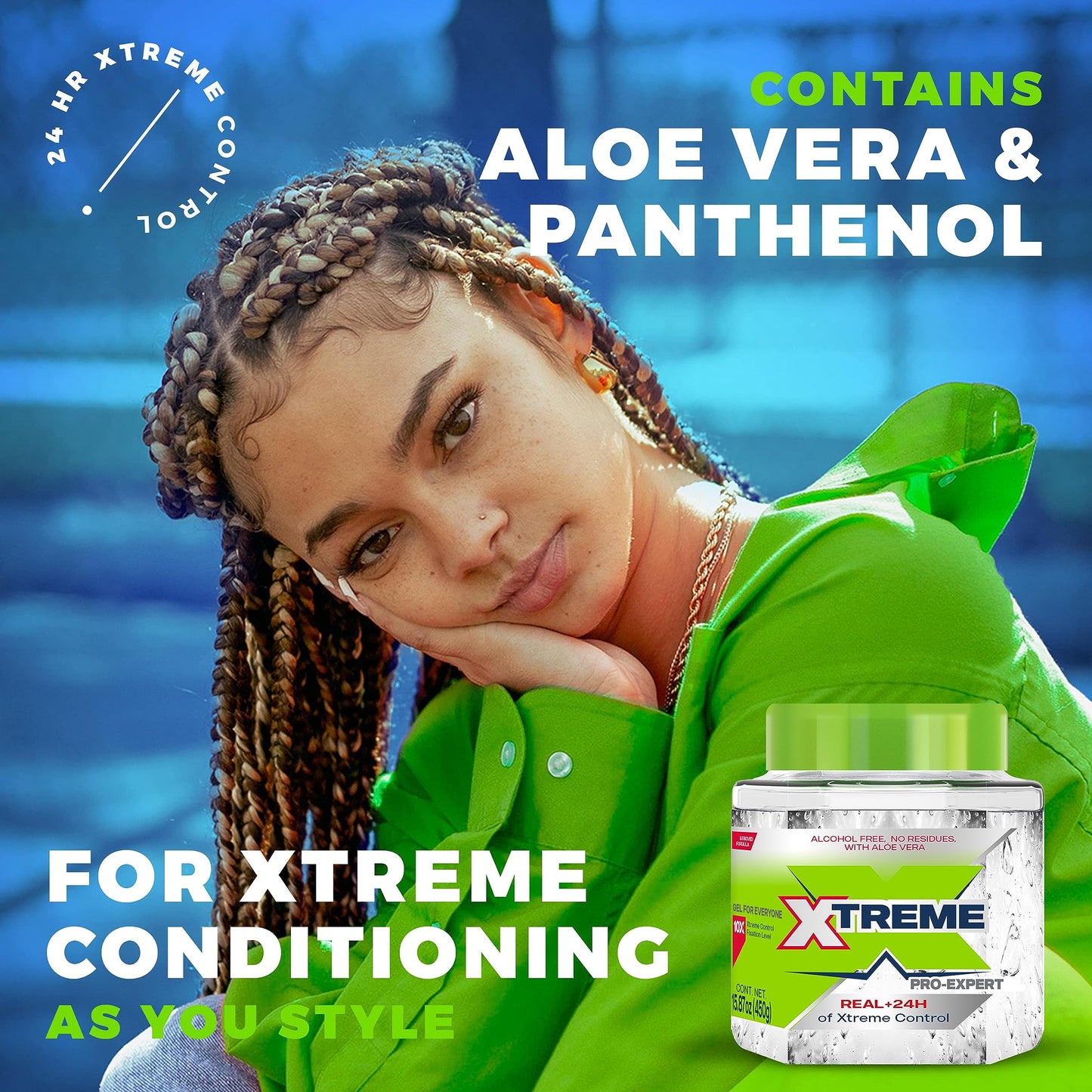 Xtreme Pro-Expert Clear Styling Hair Gel, 15.87 Oz, Pack of 2