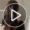 Gold Butterfly Hair Claw Clip with Pearl Chain Tassel - Elegant Hair Accessory for Women & Girls