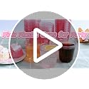 50 Pack 12oz Pink Plastic Cups - Disposable Cocktail & Wine Glasses