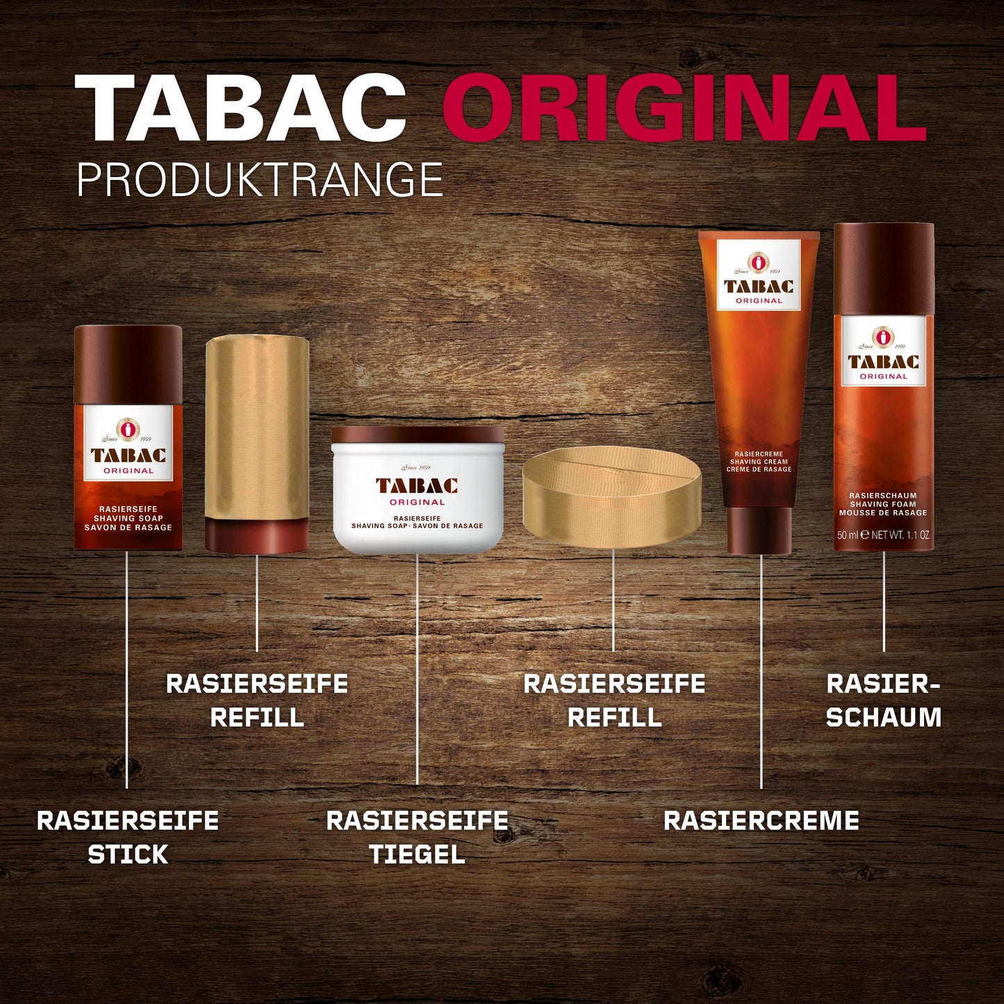 Tabac Original By Maurer & Wirtz For Men. Shaving Soap Bowl 4.4 Ounces